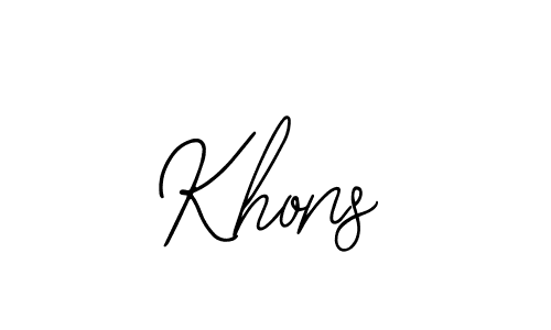 Also You can easily find your signature by using the search form. We will create Khons name handwritten signature images for you free of cost using Bearetta-2O07w sign style. Khons signature style 12 images and pictures png