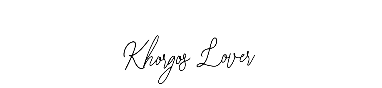 Bearetta-2O07w is a professional signature style that is perfect for those who want to add a touch of class to their signature. It is also a great choice for those who want to make their signature more unique. Get Khorgos Lover name to fancy signature for free. Khorgos Lover signature style 12 images and pictures png