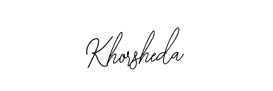 You should practise on your own different ways (Bearetta-2O07w) to write your name (Khorsheda) in signature. don't let someone else do it for you. Khorsheda signature style 12 images and pictures png