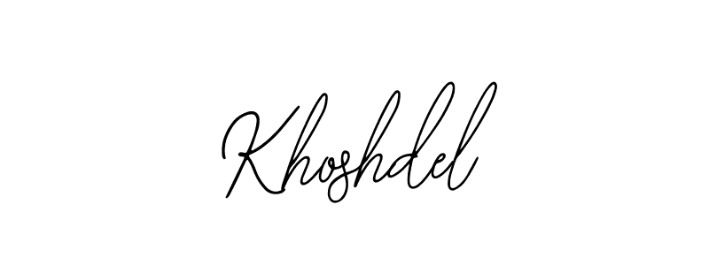 You can use this online signature creator to create a handwritten signature for the name Khoshdel. This is the best online autograph maker. Khoshdel signature style 12 images and pictures png
