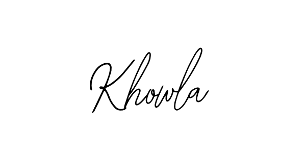 Khowla stylish signature style. Best Handwritten Sign (Bearetta-2O07w) for my name. Handwritten Signature Collection Ideas for my name Khowla. Khowla signature style 12 images and pictures png