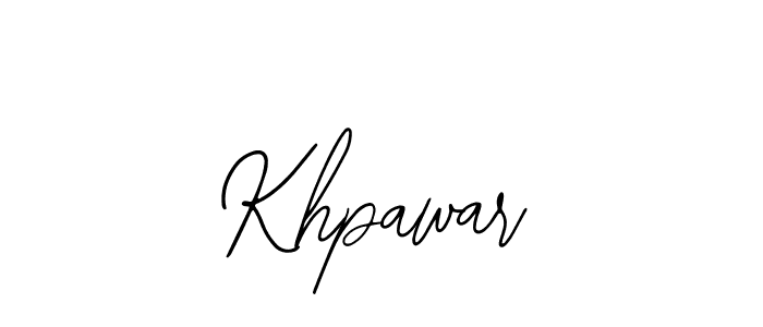 You should practise on your own different ways (Bearetta-2O07w) to write your name (Khpawar) in signature. don't let someone else do it for you. Khpawar signature style 12 images and pictures png