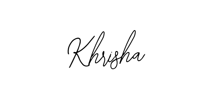 Make a beautiful signature design for name Khrisha. Use this online signature maker to create a handwritten signature for free. Khrisha signature style 12 images and pictures png