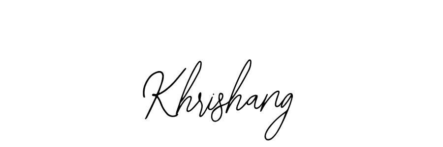 Make a beautiful signature design for name Khrishang. Use this online signature maker to create a handwritten signature for free. Khrishang signature style 12 images and pictures png