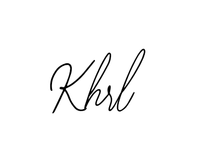 Also You can easily find your signature by using the search form. We will create Khrl name handwritten signature images for you free of cost using Bearetta-2O07w sign style. Khrl signature style 12 images and pictures png