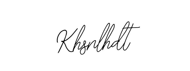 Also You can easily find your signature by using the search form. We will create Khsnlhdt name handwritten signature images for you free of cost using Bearetta-2O07w sign style. Khsnlhdt signature style 12 images and pictures png