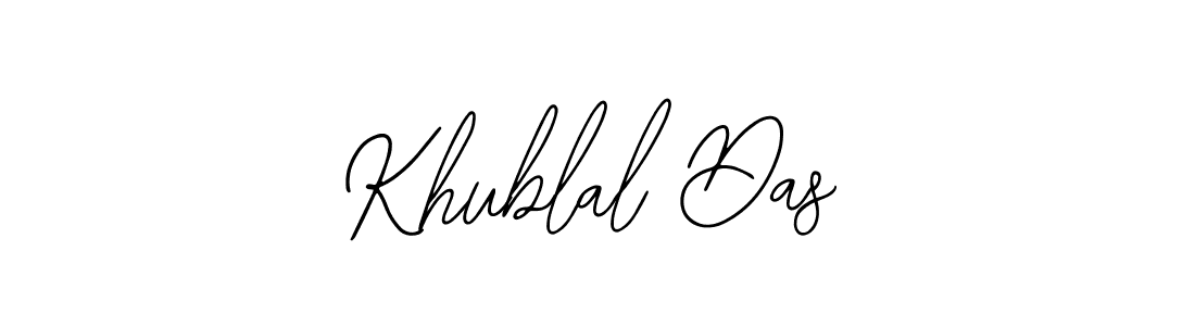 The best way (Bearetta-2O07w) to make a short signature is to pick only two or three words in your name. The name Khublal Das include a total of six letters. For converting this name. Khublal Das signature style 12 images and pictures png