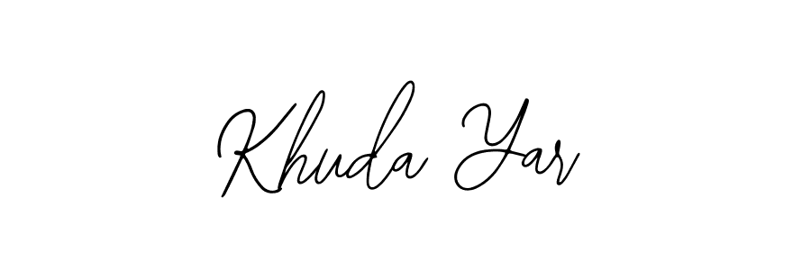 Use a signature maker to create a handwritten signature online. With this signature software, you can design (Bearetta-2O07w) your own signature for name Khuda Yar. Khuda Yar signature style 12 images and pictures png