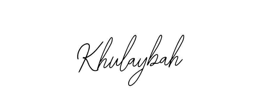 It looks lik you need a new signature style for name Khulaybah. Design unique handwritten (Bearetta-2O07w) signature with our free signature maker in just a few clicks. Khulaybah signature style 12 images and pictures png