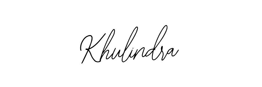 The best way (Bearetta-2O07w) to make a short signature is to pick only two or three words in your name. The name Khulindra include a total of six letters. For converting this name. Khulindra signature style 12 images and pictures png