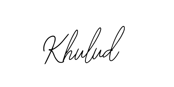 The best way (Bearetta-2O07w) to make a short signature is to pick only two or three words in your name. The name Khulud include a total of six letters. For converting this name. Khulud signature style 12 images and pictures png