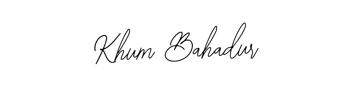 Khum Bahadur stylish signature style. Best Handwritten Sign (Bearetta-2O07w) for my name. Handwritten Signature Collection Ideas for my name Khum Bahadur. Khum Bahadur signature style 12 images and pictures png