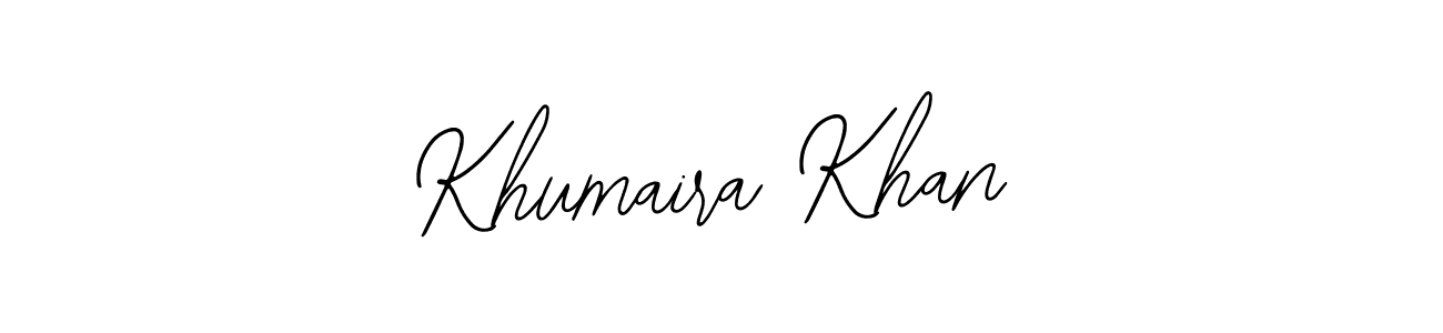 Make a beautiful signature design for name Khumaira Khan. With this signature (Bearetta-2O07w) style, you can create a handwritten signature for free. Khumaira Khan signature style 12 images and pictures png