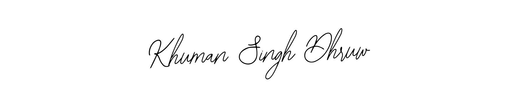 It looks lik you need a new signature style for name Khuman Singh Dhruw. Design unique handwritten (Bearetta-2O07w) signature with our free signature maker in just a few clicks. Khuman Singh Dhruw signature style 12 images and pictures png