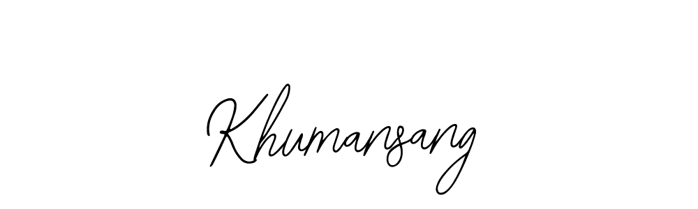 Khumansang stylish signature style. Best Handwritten Sign (Bearetta-2O07w) for my name. Handwritten Signature Collection Ideas for my name Khumansang. Khumansang signature style 12 images and pictures png