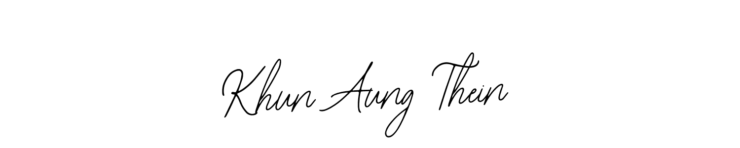 How to make Khun Aung Thein name signature. Use Bearetta-2O07w style for creating short signs online. This is the latest handwritten sign. Khun Aung Thein signature style 12 images and pictures png