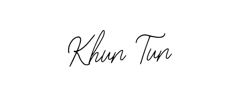 Create a beautiful signature design for name Khun Tun. With this signature (Bearetta-2O07w) fonts, you can make a handwritten signature for free. Khun Tun signature style 12 images and pictures png