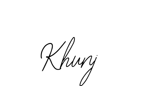 Also we have Khunj name is the best signature style. Create professional handwritten signature collection using Bearetta-2O07w autograph style. Khunj signature style 12 images and pictures png