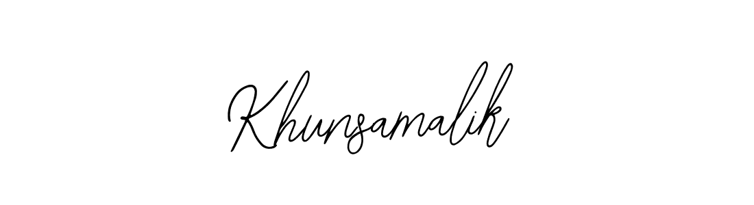 Make a beautiful signature design for name Khunsamalik. With this signature (Bearetta-2O07w) style, you can create a handwritten signature for free. Khunsamalik signature style 12 images and pictures png