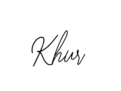 How to make Khur signature? Bearetta-2O07w is a professional autograph style. Create handwritten signature for Khur name. Khur signature style 12 images and pictures png
