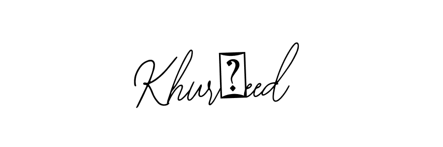 The best way (Bearetta-2O07w) to make a short signature is to pick only two or three words in your name. The name Khurشeed include a total of six letters. For converting this name. Khurشeed signature style 12 images and pictures png