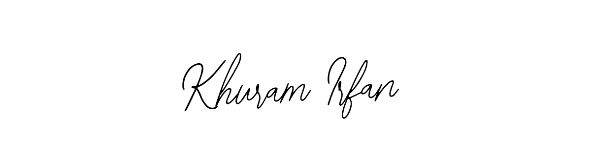 How to make Khuram Irfan signature? Bearetta-2O07w is a professional autograph style. Create handwritten signature for Khuram Irfan name. Khuram Irfan signature style 12 images and pictures png