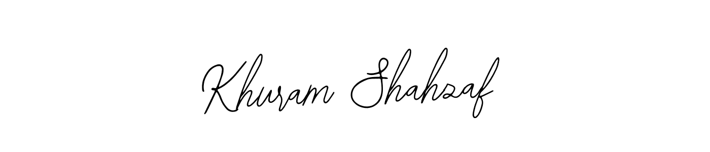 Also You can easily find your signature by using the search form. We will create Khuram Shahzaf name handwritten signature images for you free of cost using Bearetta-2O07w sign style. Khuram Shahzaf signature style 12 images and pictures png