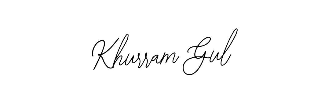 Also You can easily find your signature by using the search form. We will create Khurram Gul name handwritten signature images for you free of cost using Bearetta-2O07w sign style. Khurram Gul signature style 12 images and pictures png