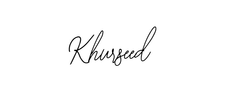 Also You can easily find your signature by using the search form. We will create Khurseed name handwritten signature images for you free of cost using Bearetta-2O07w sign style. Khurseed signature style 12 images and pictures png