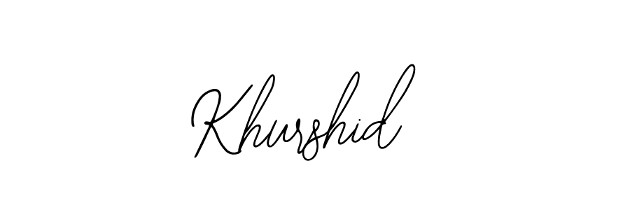 How to make Khurshid  signature? Bearetta-2O07w is a professional autograph style. Create handwritten signature for Khurshid  name. Khurshid  signature style 12 images and pictures png