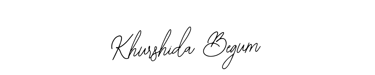 Make a short Khurshida Begum signature style. Manage your documents anywhere anytime using Bearetta-2O07w. Create and add eSignatures, submit forms, share and send files easily. Khurshida Begum signature style 12 images and pictures png