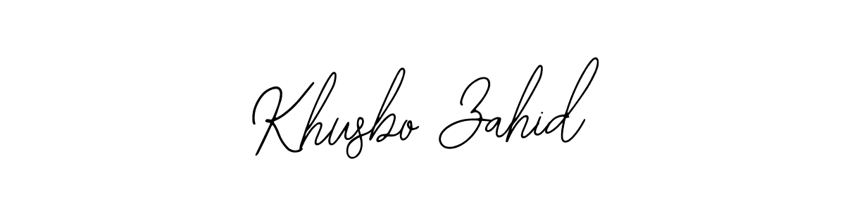 How to make Khusbo Zahid signature? Bearetta-2O07w is a professional autograph style. Create handwritten signature for Khusbo Zahid name. Khusbo Zahid signature style 12 images and pictures png
