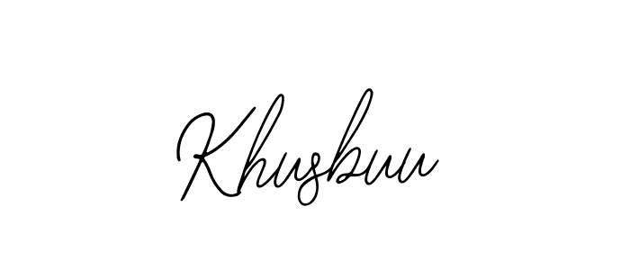 if you are searching for the best signature style for your name Khusbuu. so please give up your signature search. here we have designed multiple signature styles  using Bearetta-2O07w. Khusbuu signature style 12 images and pictures png