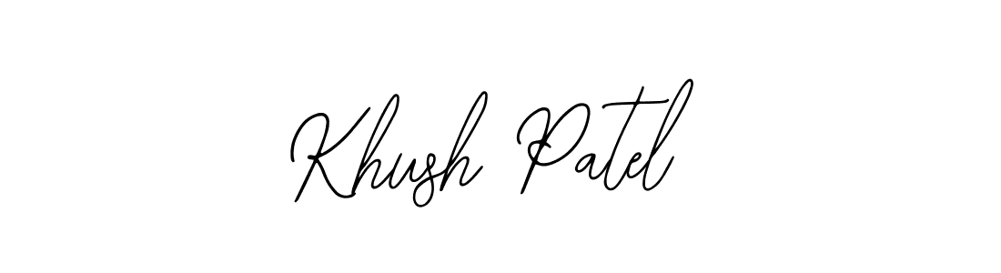 Make a beautiful signature design for name Khush Patel. Use this online signature maker to create a handwritten signature for free. Khush Patel signature style 12 images and pictures png