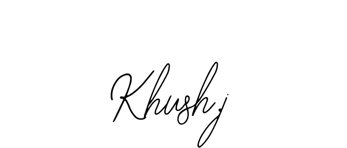 Design your own signature with our free online signature maker. With this signature software, you can create a handwritten (Bearetta-2O07w) signature for name Khush.j. Khush.j signature style 12 images and pictures png