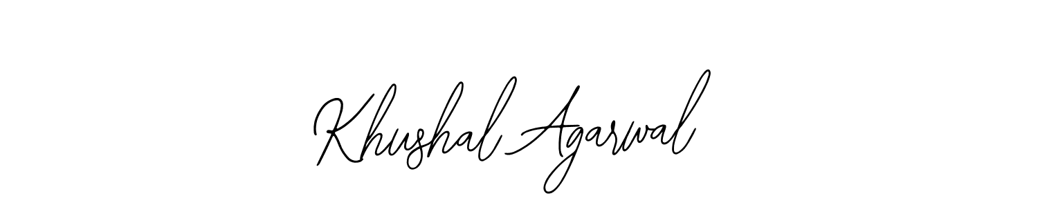 It looks lik you need a new signature style for name Khushal Agarwal. Design unique handwritten (Bearetta-2O07w) signature with our free signature maker in just a few clicks. Khushal Agarwal signature style 12 images and pictures png