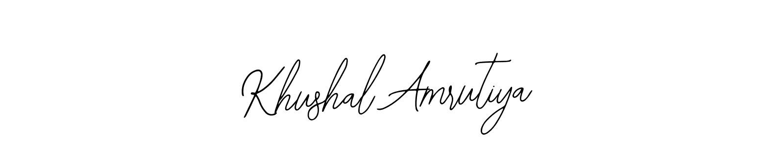 Once you've used our free online signature maker to create your best signature Bearetta-2O07w style, it's time to enjoy all of the benefits that Khushal Amrutiya name signing documents. Khushal Amrutiya signature style 12 images and pictures png