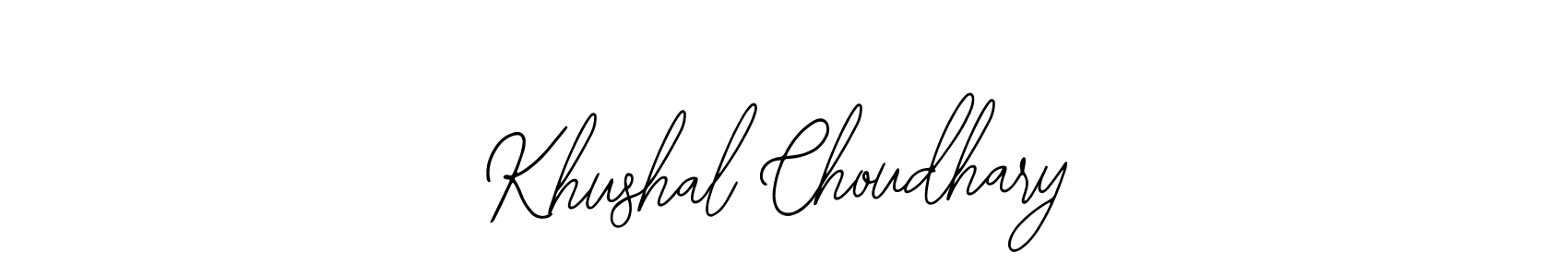 Design your own signature with our free online signature maker. With this signature software, you can create a handwritten (Bearetta-2O07w) signature for name Khushal Choudhary. Khushal Choudhary signature style 12 images and pictures png