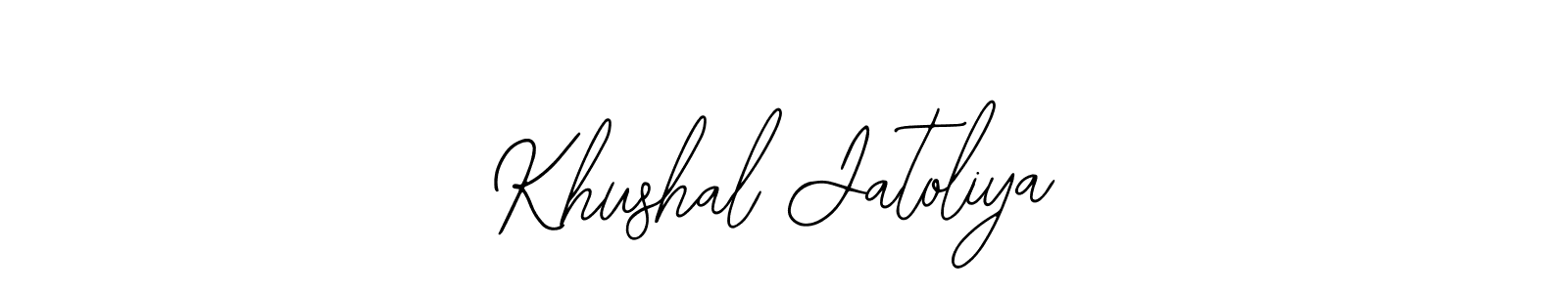 This is the best signature style for the Khushal Jatoliya name. Also you like these signature font (Bearetta-2O07w). Mix name signature. Khushal Jatoliya signature style 12 images and pictures png