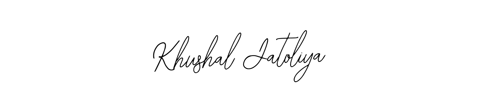 This is the best signature style for the Khushal Jatoliya name. Also you like these signature font (Bearetta-2O07w). Mix name signature. Khushal Jatoliya signature style 12 images and pictures png