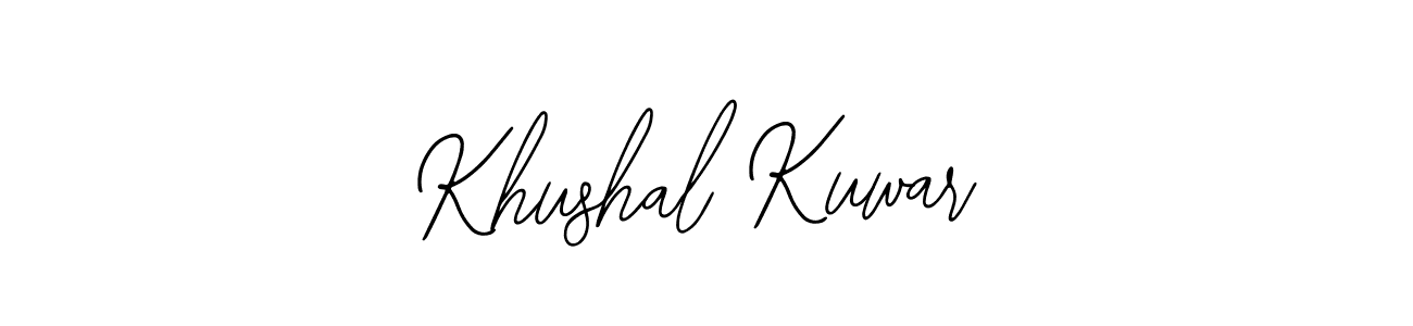 The best way (Bearetta-2O07w) to make a short signature is to pick only two or three words in your name. The name Khushal Kuwar include a total of six letters. For converting this name. Khushal Kuwar signature style 12 images and pictures png