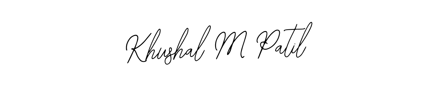 Make a short Khushal M Patil signature style. Manage your documents anywhere anytime using Bearetta-2O07w. Create and add eSignatures, submit forms, share and send files easily. Khushal M Patil signature style 12 images and pictures png