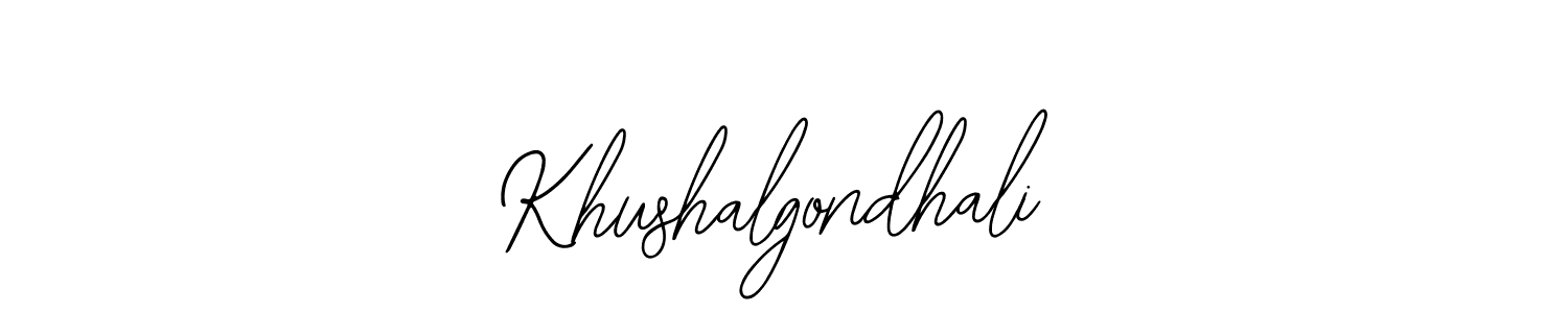 Khushalgondhali stylish signature style. Best Handwritten Sign (Bearetta-2O07w) for my name. Handwritten Signature Collection Ideas for my name Khushalgondhali. Khushalgondhali signature style 12 images and pictures png