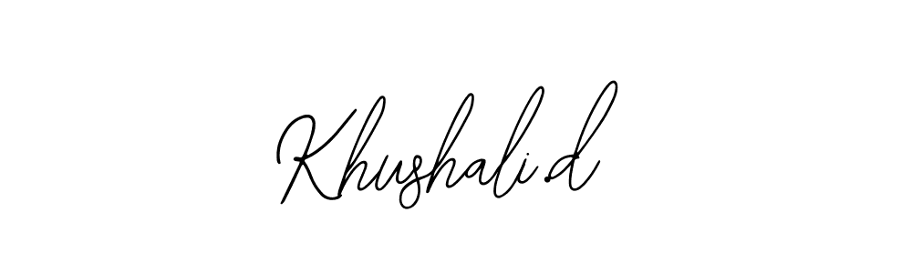 Similarly Bearetta-2O07w is the best handwritten signature design. Signature creator online .You can use it as an online autograph creator for name Khushali.d. Khushali.d signature style 12 images and pictures png
