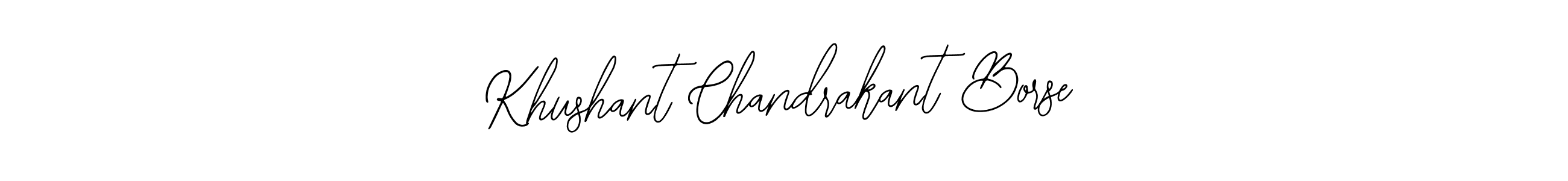 Make a beautiful signature design for name Khushant Chandrakant Borse. Use this online signature maker to create a handwritten signature for free. Khushant Chandrakant Borse signature style 12 images and pictures png