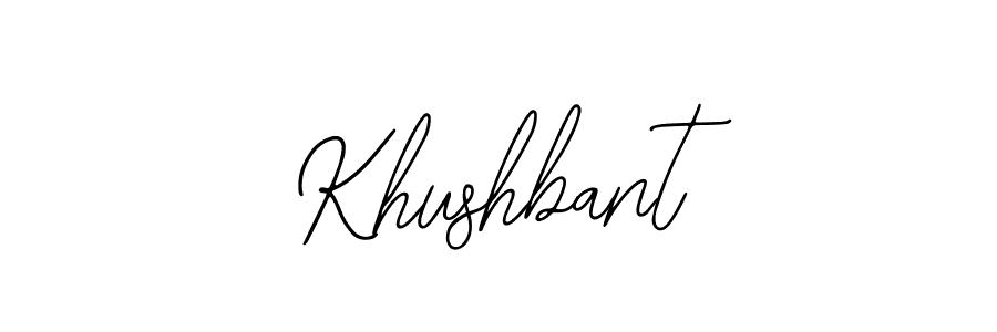 You should practise on your own different ways (Bearetta-2O07w) to write your name (Khushbant) in signature. don't let someone else do it for you. Khushbant signature style 12 images and pictures png