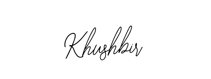 Create a beautiful signature design for name Khushbir. With this signature (Bearetta-2O07w) fonts, you can make a handwritten signature for free. Khushbir signature style 12 images and pictures png