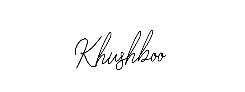 Design your own signature with our free online signature maker. With this signature software, you can create a handwritten (Bearetta-2O07w) signature for name Khushboo. Khushboo signature style 12 images and pictures png