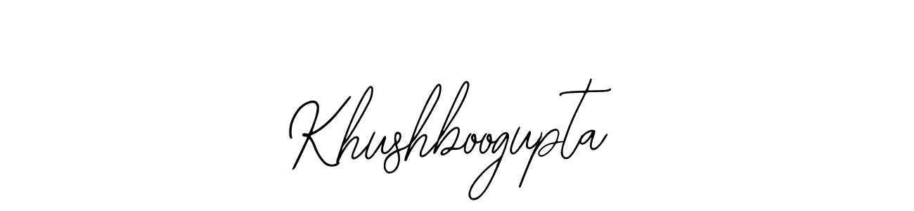 How to make Khushboogupta name signature. Use Bearetta-2O07w style for creating short signs online. This is the latest handwritten sign. Khushboogupta signature style 12 images and pictures png