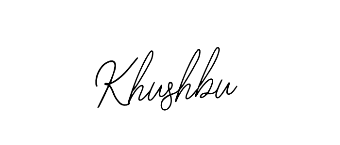 The best way (Bearetta-2O07w) to make a short signature is to pick only two or three words in your name. The name Khushbu include a total of six letters. For converting this name. Khushbu signature style 12 images and pictures png